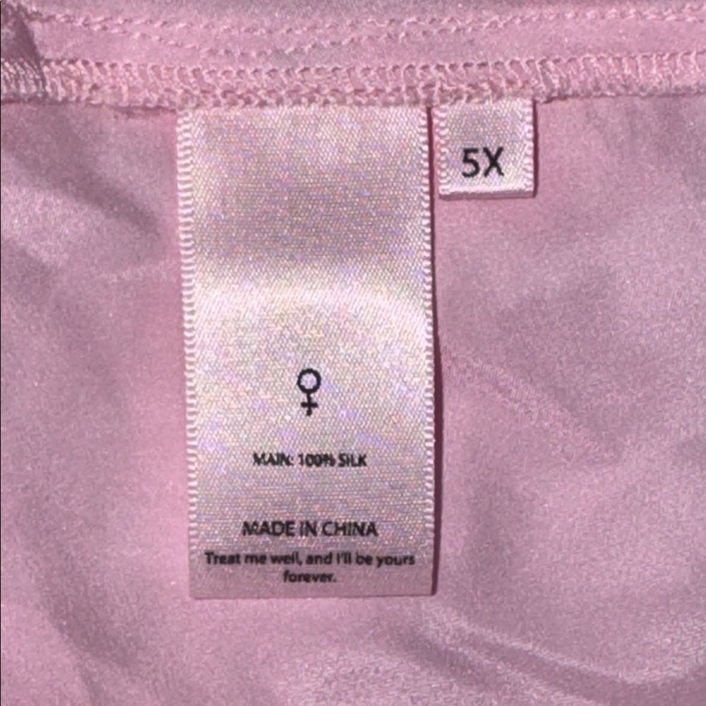 NWT SELKIE The Baby Soft Poet Slip Dress Size 5X Revolve Silk Revolve Baby Pink - Picture 15 of 16